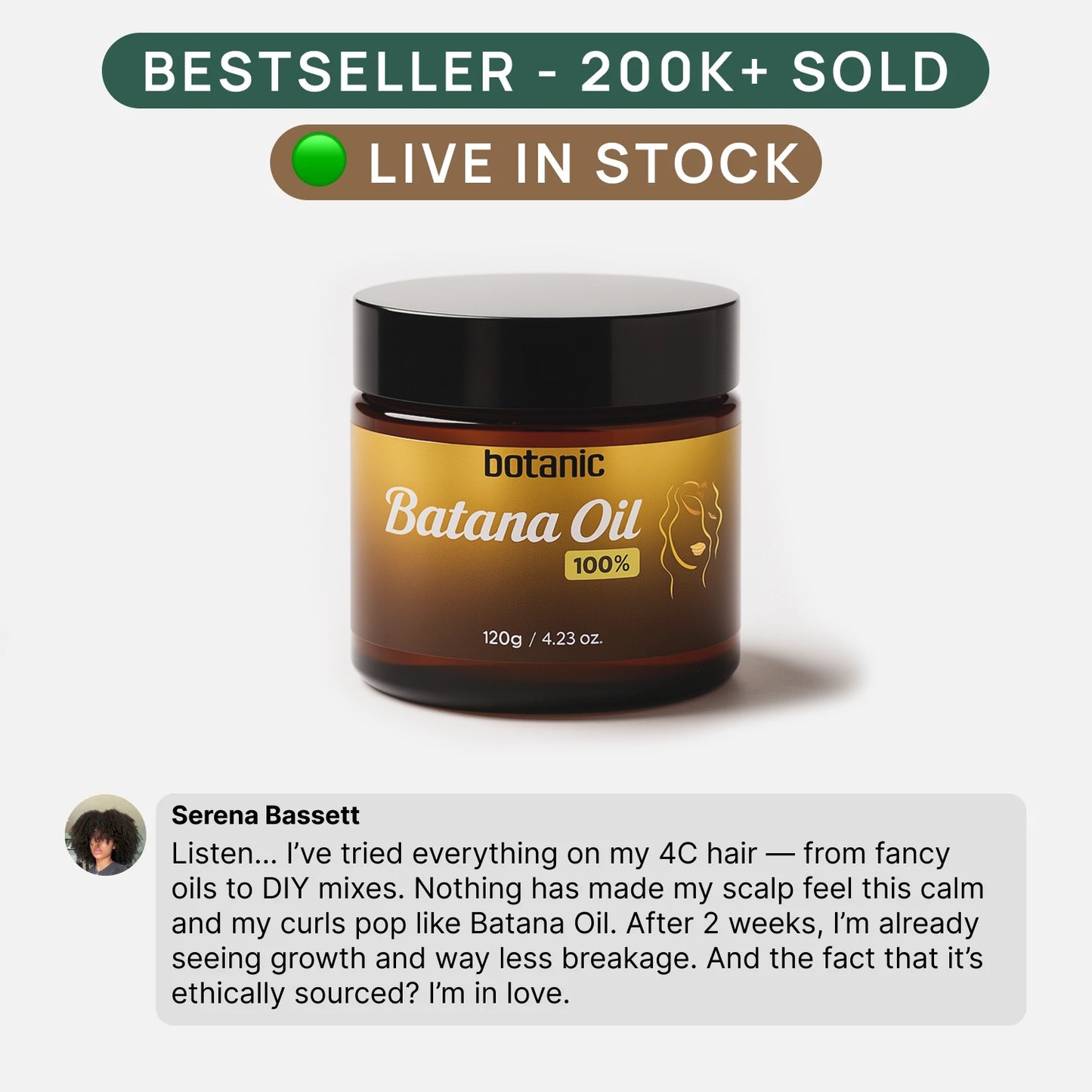 Batana Natural Hair Growth Oil